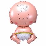 Unique Baby Boy Shower Foil Giant Christening Balloon - Large