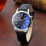 Fashion Men's Watch Faux Leather Belt Sport Quartz Hour Analog Wrist Watches