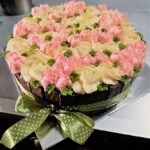 Rose blossoms cake